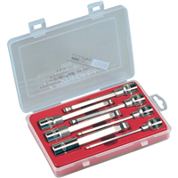 EIGHT TOOL ETL21TBS7 - TAPER HEAD HEX SOCKET BIT LONG SET - 7PC 5-17MM 1/2"DR