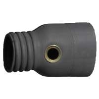 Crushproof F475DYNO - Exhaust Hose Adaptor Oval For Dyno For Twin Pipes On One Muffle