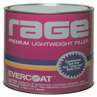 FIBRE-GLASS EVERCOAT FIB106 - Rage Premium Lightweight Body Filler, Gallon