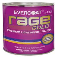 FIBRE-GLASS EVERCOAT FIB112 - Rage Gold Premium Lightweight Body Filler, .8 GAL (3.0 LT)
