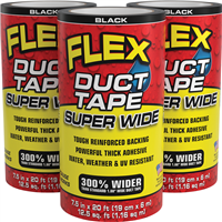 FLEX SEAL FLXDTBLKR7520 - Flex SW Duct Tape Black 7.50" x 20'