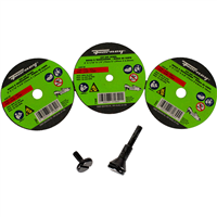 Forney FOR71798 - Cut-Off Wheel Kit, 3 in, 5-Pieces
