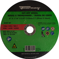 Forney FOR71799 - Cut-Off Wheel,Metal, Type 1, 6"x 1/16 in x 5/8in