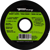 Forney FOR71806 - Emery Cloth Bench Roll, 320 Grit