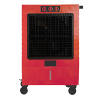 HESSAIRE HESM270R - Hessaire M270R 5,300 CFM(Cub Ft /Min)3-Spd Port Hi Vel Cool ToolTop Fan-Evap Cool for 1,600sq.ft. Rd