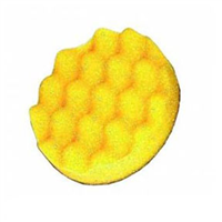 Ingersoll Rand IRC03FSFTFM6 - 3" Hook-And-Loop Waffle Pad Yellow- 6Pk.