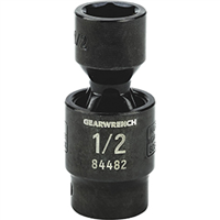 Gearwrench KDT84482 - 3/8" Drive 6 Point Standard X-Core Pinless Impact Universal SAE Socket 1/2"