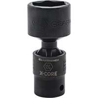 (KDT-84745) 1/2" Drive 6 Point Standard X-Core Pinless Impact Universal SAE Socket 1"