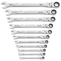 Gearwrench KDT86247 - 120XP Universal Spline SAE XL Combination Ratcheting Wrench Set, 11Pc