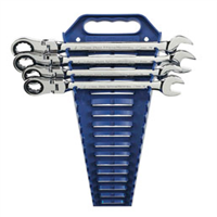 Gearwrench KDT9903 - 4 Pc. Flex Combination Ratcheting Metric Wrench Completer Set