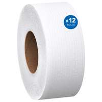 (KIM-07805) TISSUE TOILET JUMBO ROLL 1000' 2PLY WHITE 12/CA