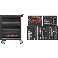 KLANN TOOLS KLT3301678 - Tool set in the GEDMaster 7 Drawer workshop trolley, 273 pieces