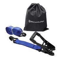 2" x 27' Ratchet Tie Down Strap with J-Hook Safety Latches, 10,000 lb Break Strength 