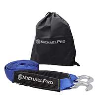 2" x 30' Heavy Duty Tow Strap with Forged Hooks, 10,000 lb Break Strength 