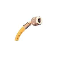 Mastercool MSC45722 - 72" Yellow Standard Charging Hose with 1/4” SAE Automatic Shut-Off Valve Fitting