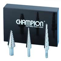 Multi-step Drill Set Unibit #1 #2 #3
1/8 To 1/2 - 3/16 To 1/2 - 1/4 To 3/4 