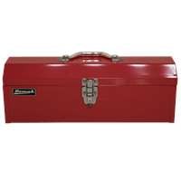 19" Red Metal High Toolbox w/ Black Metal Tray 