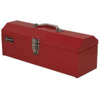 16" Red Metal ToolBox Low Profile