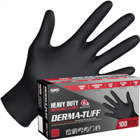 SAS SAFETY SAS66588 - Derma-Tuff® Powder-Free Exam Grade Nitrile Disposable Gloves L - 6 Mil - 100PK