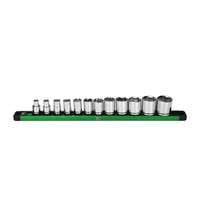 SK Hand Tool 01340 - 12 PC, 6 PT, STD, SAE Chrome Socket Set  3/8" Drive