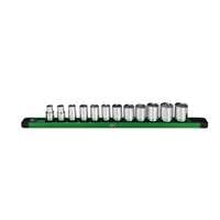 SK Hand Tool 01341 - 12 PC, 6 PT, STD,  Metric Chrome Socket Set 3/8" Drive