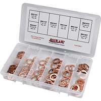 SUR&R AUTO PARTS SRRBRC7 - Heavy Duty Copper Washer Assortment Kit