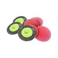 (STE-2QC-24G-CP-25) Premium Ceramic 2" Red Cloth Quick Change Disc P024 BX/25 R 2QC-24G-CP-25