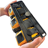 STEALTHMOUNTS STMBDDW201MG - Magnetic Battery Rack for DeWalt 20V/60V (3 Batteries)