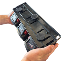 STEALTHMOUNTS STMBDMW181MG - Magnetic Battery Rack for Milwaukee M18 (3 Batteries)