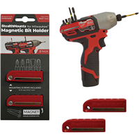 STEALTHMOUNTS STMBHMW12RED2 - StealthMounts Magnetic Bit Holder for Milwaukee M12 Tools (2 Pack) Red