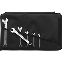 STAHLWILLE TOOLS STW96400813 - Combination wrench set  13/6 7-19 mm 6-piece set chrome alloy steel in a robust roll-up tool pouch