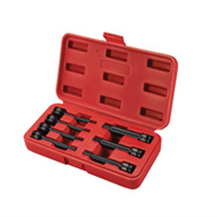 SUNEX TOOLS SUU3548 - 7 Pc. 3/8" Drive Extended Length Metric Impact Hex Driver Set