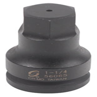 SUNEX TOOLS SUU56065 - 1" Dr Hex Dr Impact Socket, 1-1/4"