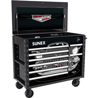 SUNEX TOOLS SUU8065PCBK57 - 50" 7 Drawer Power Cart - Tony Squindo "57 Chevy"