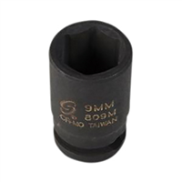 SUNEX TOOLS SUU809M - 1/4" Impact Socket, 9mm