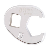 SUNEX TOOLS SUU971015 - 3/8" Dr. Metric Flare Nut Crowfoot Wrench, 15mm