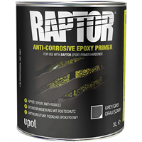 U-POL UPLUP4834 - RAPTOR ANTI-CORROSIVE EPOXY PRIMER, GRAY, 3 LITERS