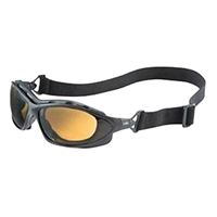 UVEX UVXS0601X - Safety Glasses Seismic Black Frame with Espresso Uvextra Anti Fog Lens and Headband