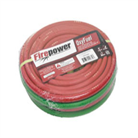 Firepower VCT14120021 - 1/4" x 25' Dual R-Grade OxyFuel Hose