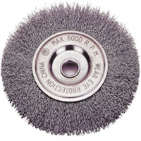 Firepower VCT14232121 - Wire Wheel Brushes, Crimped, 6” dia. x 1/2” wide