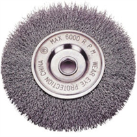 Firepower VCT14232122 - Wire Wheel Brush; Crimp, 6” dia. x 1” wide