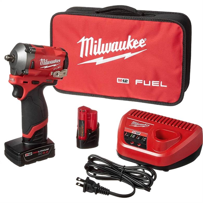 Milwaukee 2554-22 - M12 FUEL 12V Stubby 3/8&quot; Dr. Impact Wrench Kit