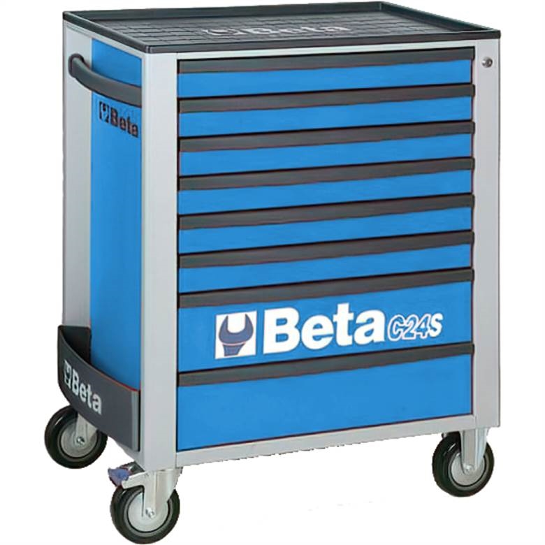 Beta Tools 024002686 - Mobile Roller Cab w/ Eight Drawers - Blue