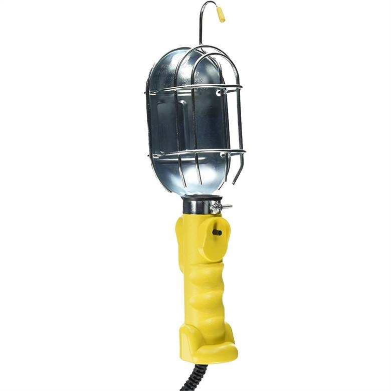 BAYCO SL425A - Incandescent Work Light with Metal Guard &amp; Single Outlet