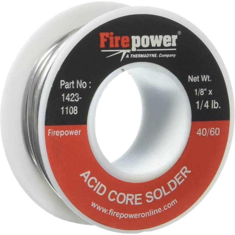 Victor Technologies 14231108 Acid Flux Core 40/60 Solder 1/8" x 1/4 lb